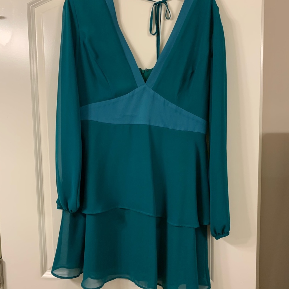 BCBGeneration tiered ruffle mini dress - Picture 3 of 6